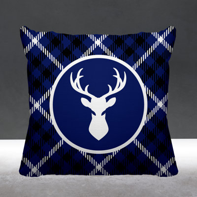 Houndstooth Outdoor Reversible Throw Pillow