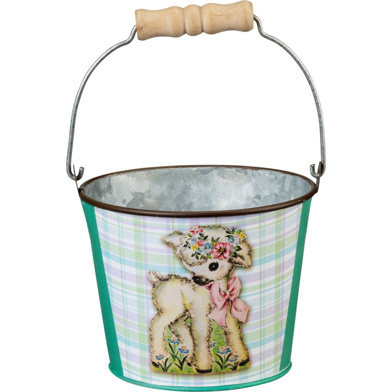 The Holiday Aisle® Decorative Basket, 5.36, 3.75" H x  5" W x  5" D
