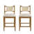 Beige Seat/Beige Rope and Walnut Frame is out of stock
