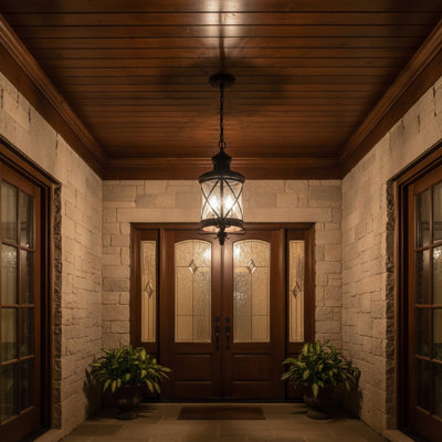Lanterne suspendue d'extérieur 3 lumières Shahan