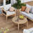 Farmhouse Outdoor Wood Coffee Table