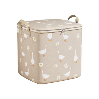  140L Storage Bins with Lids & Reinforced Handles, Clothes Storage Bags Packing Moving Boxes, Storage Basket Containers for Blanket, Comforter, Pillow, Bedding