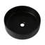 Lavabo vasque de salle de bain en céramique - teinté, 15,97 po Largeur, noir mat, facile à installer, hauteur de l'emballage de 7,1-129909010