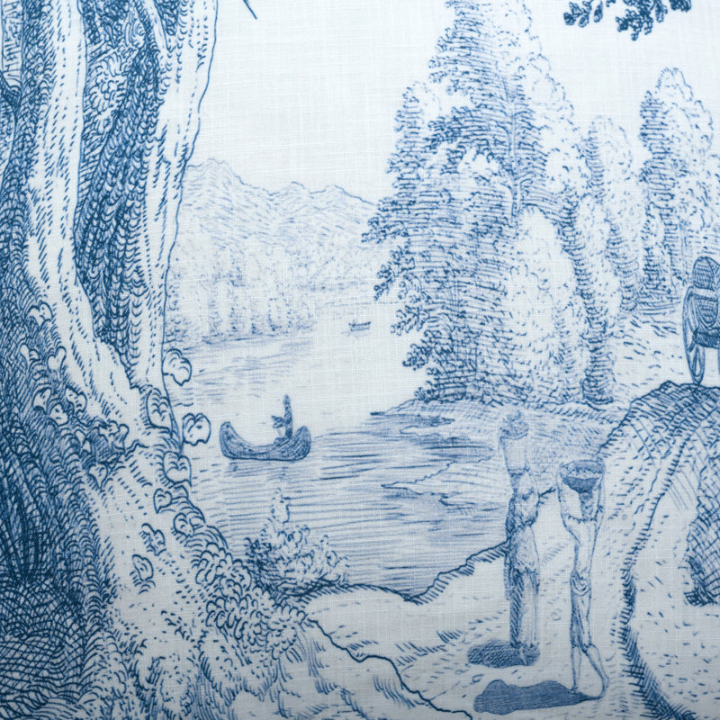 Housse et insert de coussin carré en lin Dann Foley De Jouy