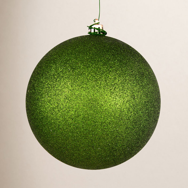 Ornement boule Décor, H 10 po x l 10 po x P 10 po, Paillettes de genévrier vert