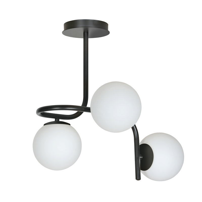 Gabilan 3 - Light Unique/Statement Pendant, Black