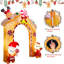 Voûte gonflable Ourwarm 10FT Gingerbread Man avec lumières DEL, décoration de jardin de Noël pour les fêtes en plein air