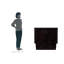 Lit escamotable en bois massif avec station de charge et matelas Kindig-25387742-71855950