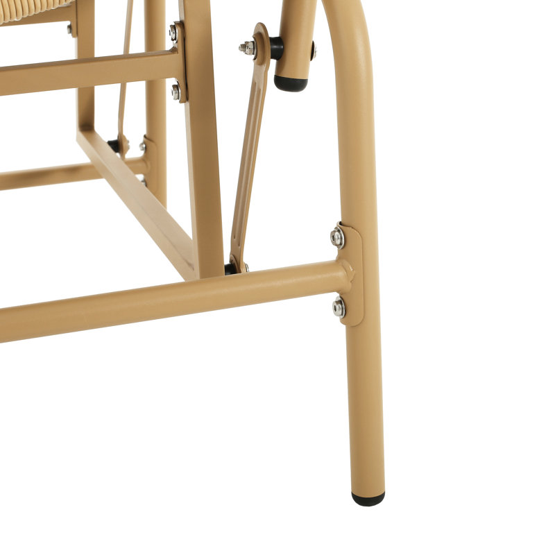 Fauteuil coulissant d'extérieur brun - Détendez-vous dans votre patio, Marron clair