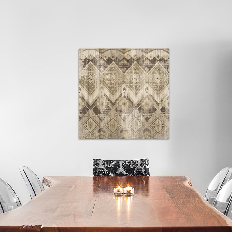 Impression sur toile tendue, "Natural histoire", H 18 po x l 18 po x P 1,5 po, Toile avec cadre noir, Pas de tapis