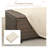 Outdoor Table with Storage Patio Table Wicker Coffee Table All-Weather Side Table Waterproof Cover-1449157533