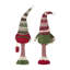 Gnomes de Noël debout en tissu S / 2 8,7 po x 5,5 po x 29,5 po avec chapeaux tricotés