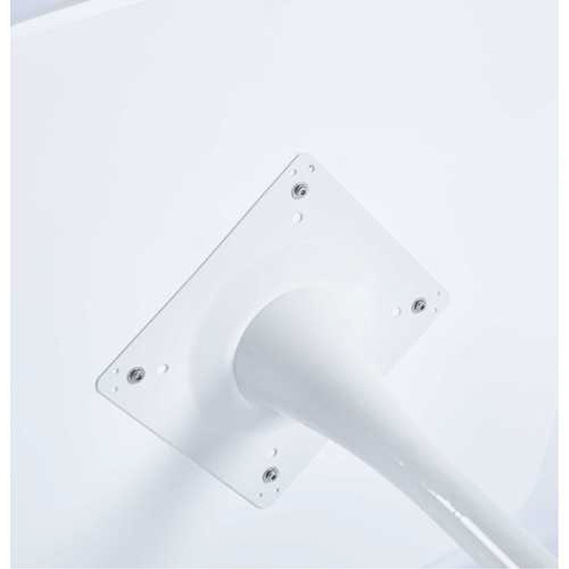 Table à manger 23,62 pouces blanc, Blanc mat, White, 28.74" H x 23.6" W x 23.6" D