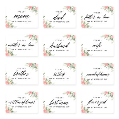 Carte de mariage rose