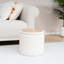 Repose-pieds rond avec rangement en chenille avec couvercle capitonné, tabouret d'appoint rembourré, l 15 po x P 15 po x H 15 po-2106124830