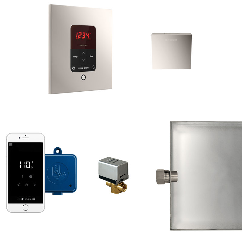 Residential Steam Generator Control, Polished Nickel