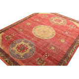 Distressed Homage Hand Knotted Wool Area Rug