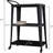 3-Tiered Metal Frame, Industrial Dining Cart with Swivel Wheels-128970382