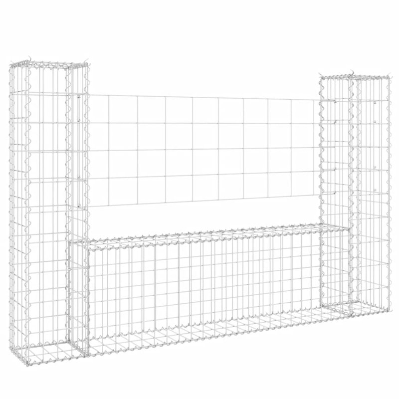 Alicia-Marie Silver Mesh Fence Panels, 55.1cm H x 39.4cm W x 7.9cm D