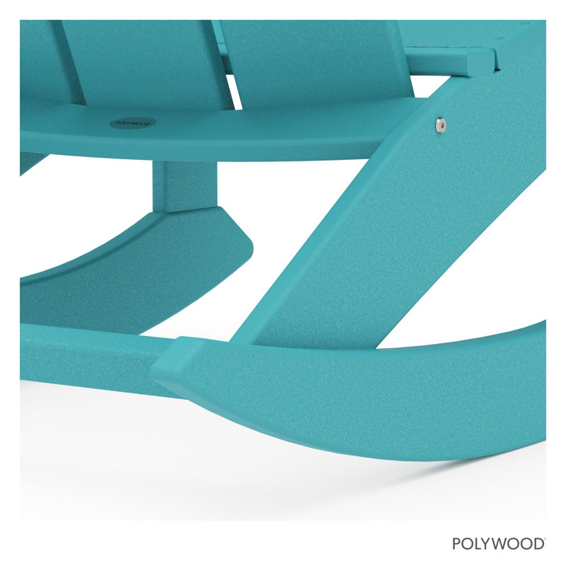 POLYWOOD Modern Adirondack Rocker, Aruba