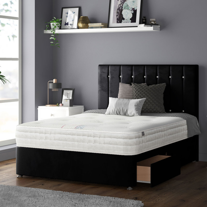 Rothbury Upholstered Headboard, Double (4'6), Black