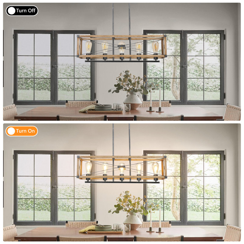 Hainesport 5 - Light Rectangle Chandelier