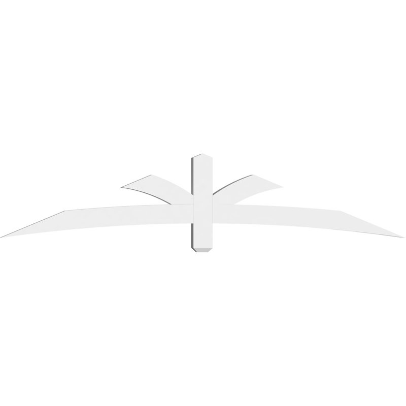 Support pour pignon Davenport, H 17,5 po x l 84 po (pas: 5/12), P 4 po x F 4 po, PVC