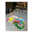 Oil Paint Look Multicolor Abstract Pattern Woven Base Decorative Machine Washable Rug-1398730919