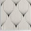 Grey and White Art Deco Geometric Wallpaper