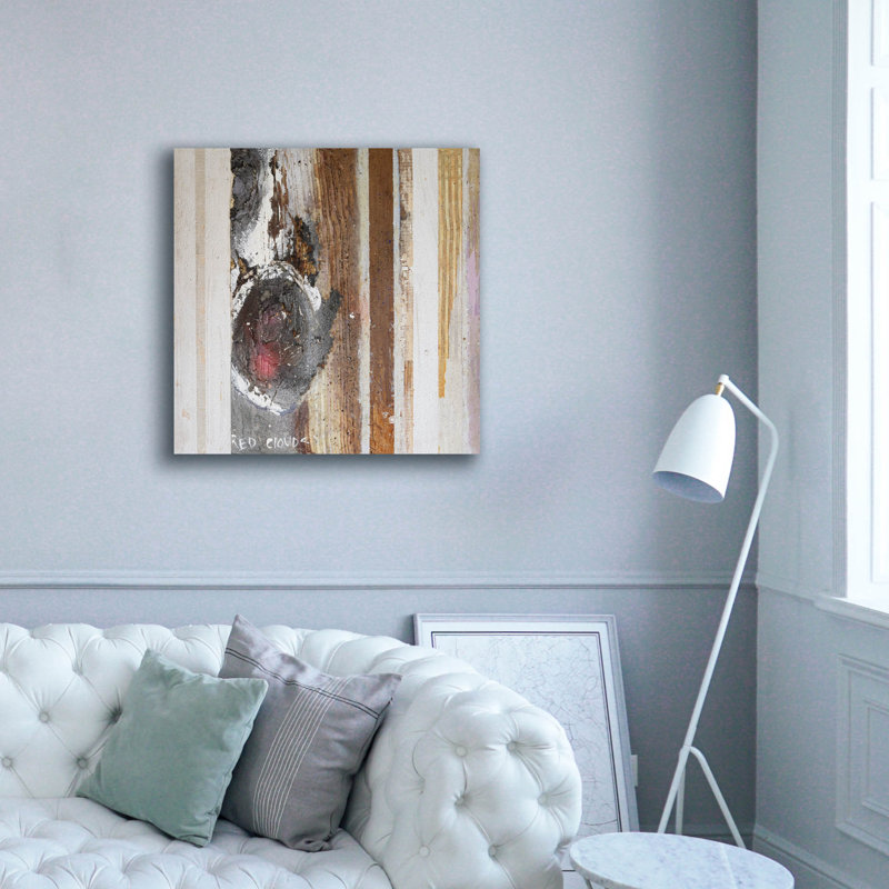  «Textured Grain 6» par Erin McGee Ferrell, art mural sur toile, 37 po x 37 po
