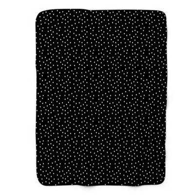 Crème à pois - couverture Sherpa 1 pièce de qualité supérieure 0104