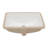 19.7"X14" White Ceramic Rectangular Undermount Bathroom Sink With Overflow