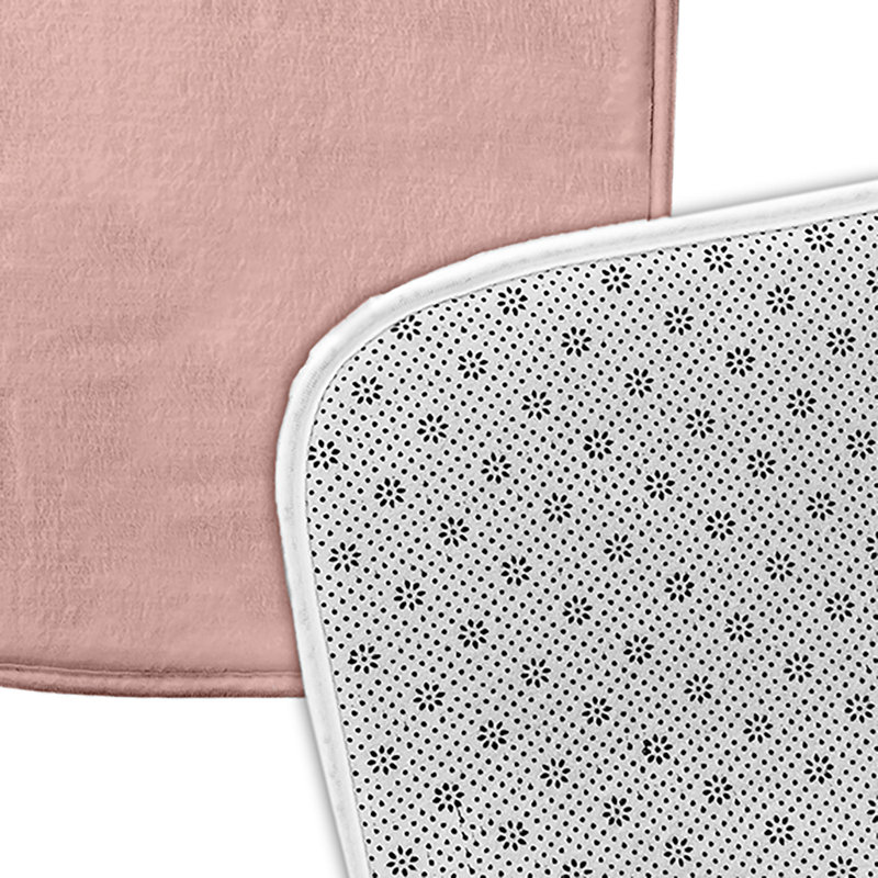 Tapis de bain Saint-Valentin, L 17 po x L 24 po, Rose