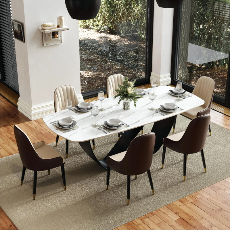 Silva Faux Leather Upholstered Armchair, Dark Brown/Beige