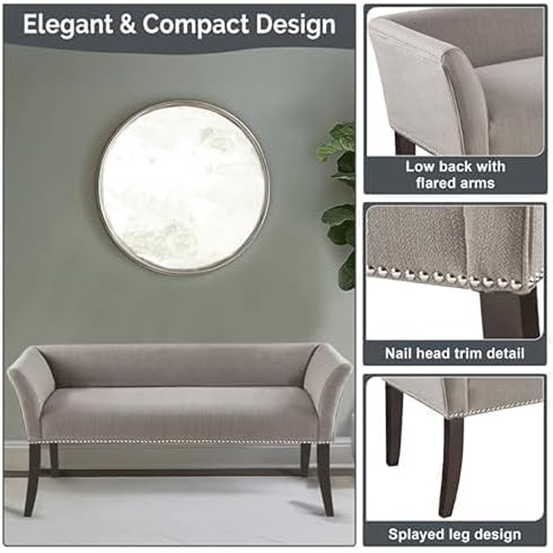 Bedroom Solid Wood Polyester Fabric Seating...