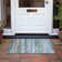 Machine Washable Indoor/Outdoor Xhevrie Teal Rug
