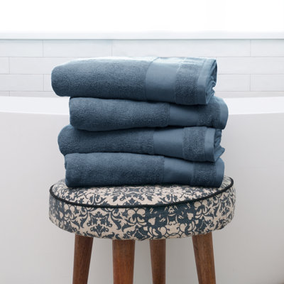 Wayfair Basics 100% Cotton Midweight 4 Pack Bath Towel Set