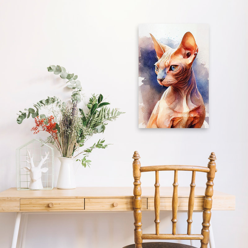 Reproduction d'art mural aquarelle, H 24 po x l 16 po