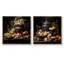 Worldly Symphony Fruit Cuisine - Ensemble de 2 collages carrés International Cuisine-178624643-178624671