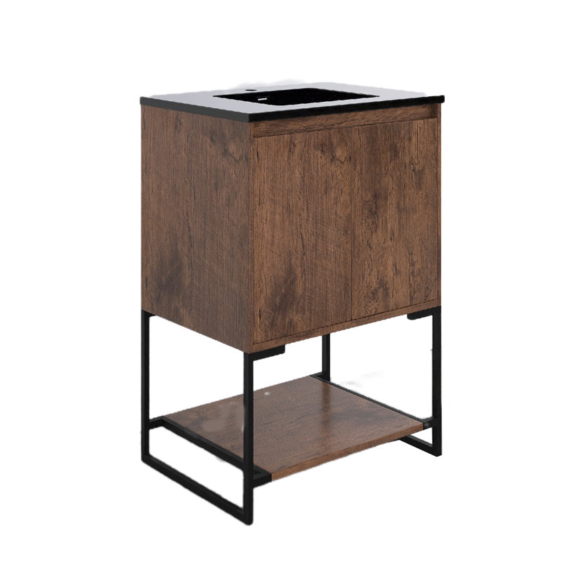 Meuble-lavabo sur pied simple 24 po Fumiki