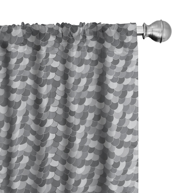 Rideaux 4 panneaux East Urban Home, L 56 po x L 63 po