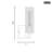 Sarita 1 Light Bathroom Bedroom Wall Fixture With Clear Ribbed Shade-112738072