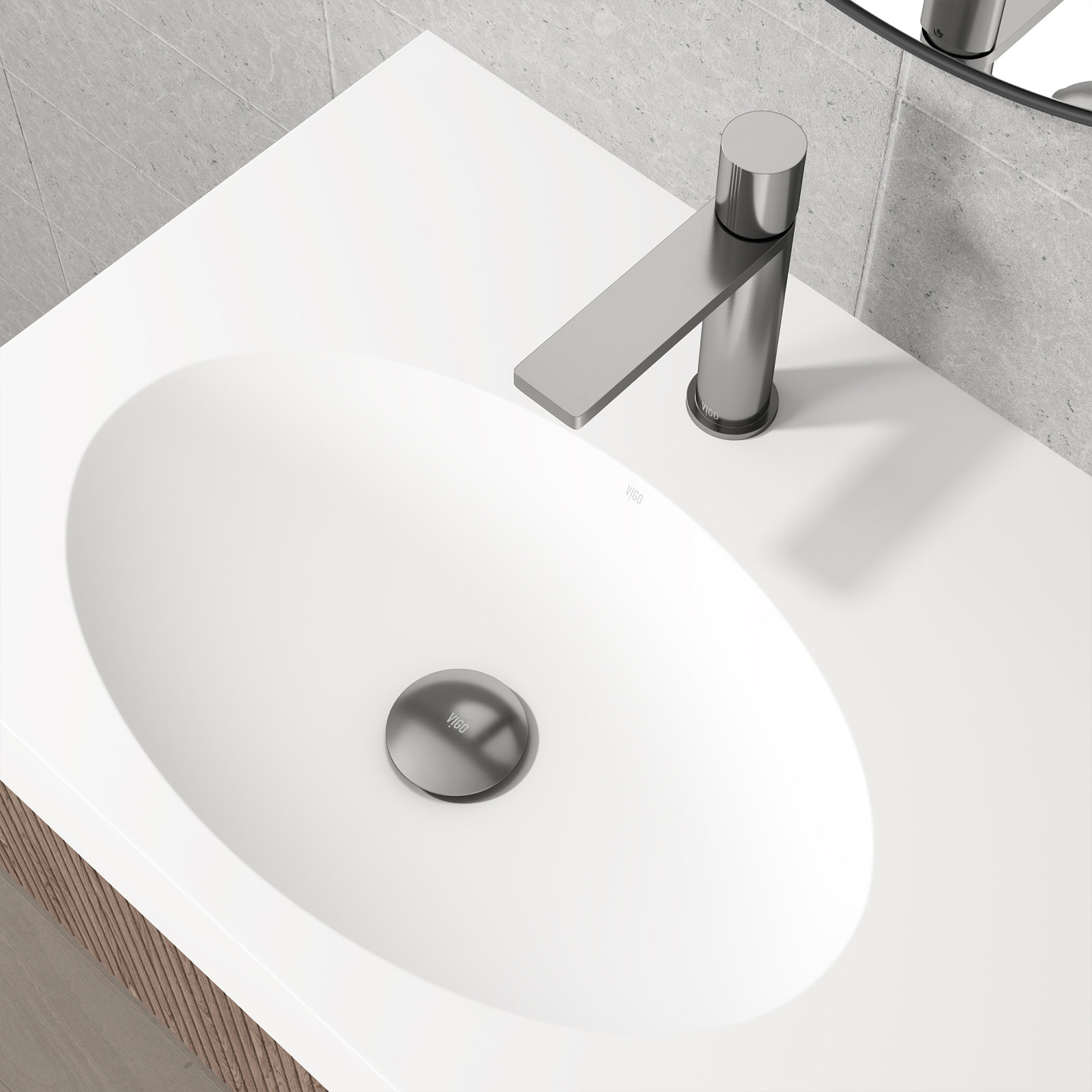 Bathroom Sink Pop-Up Drain With Overflow, Brushed Nickel