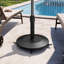 Base de parasol de marché avec roues 40 lb, noir-63399445