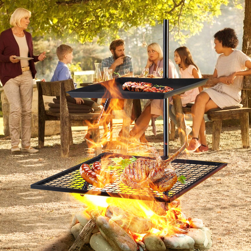 Foyer pivotant pour barbecue