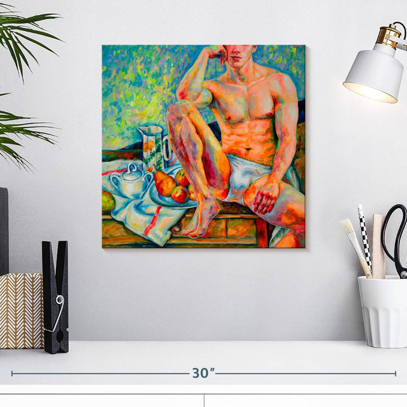 Nature morte avec du sucre, H 16 po x l 16 po