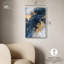 «Golden Forest Glow», toile abstraite bleue par Art Remedy-107455223-107455235