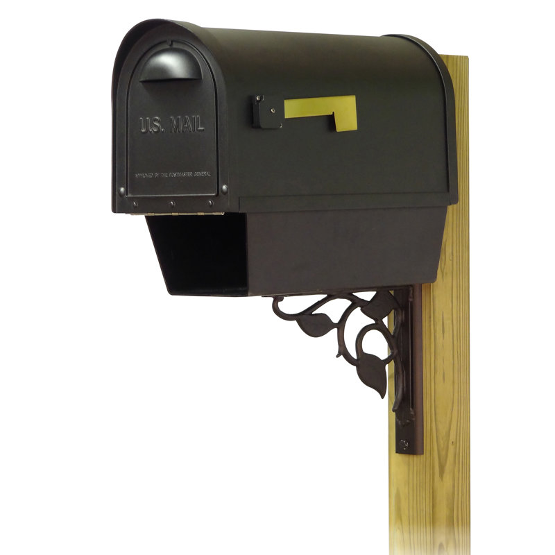 Classic Aluminum Post Mounted Mailbox