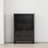 Storage Cabinet With 4 Iron Doors,Black Sturdy Metal Frame and Metal Legs-53977092