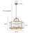 5 - Light Dimmable Drum Chandelier